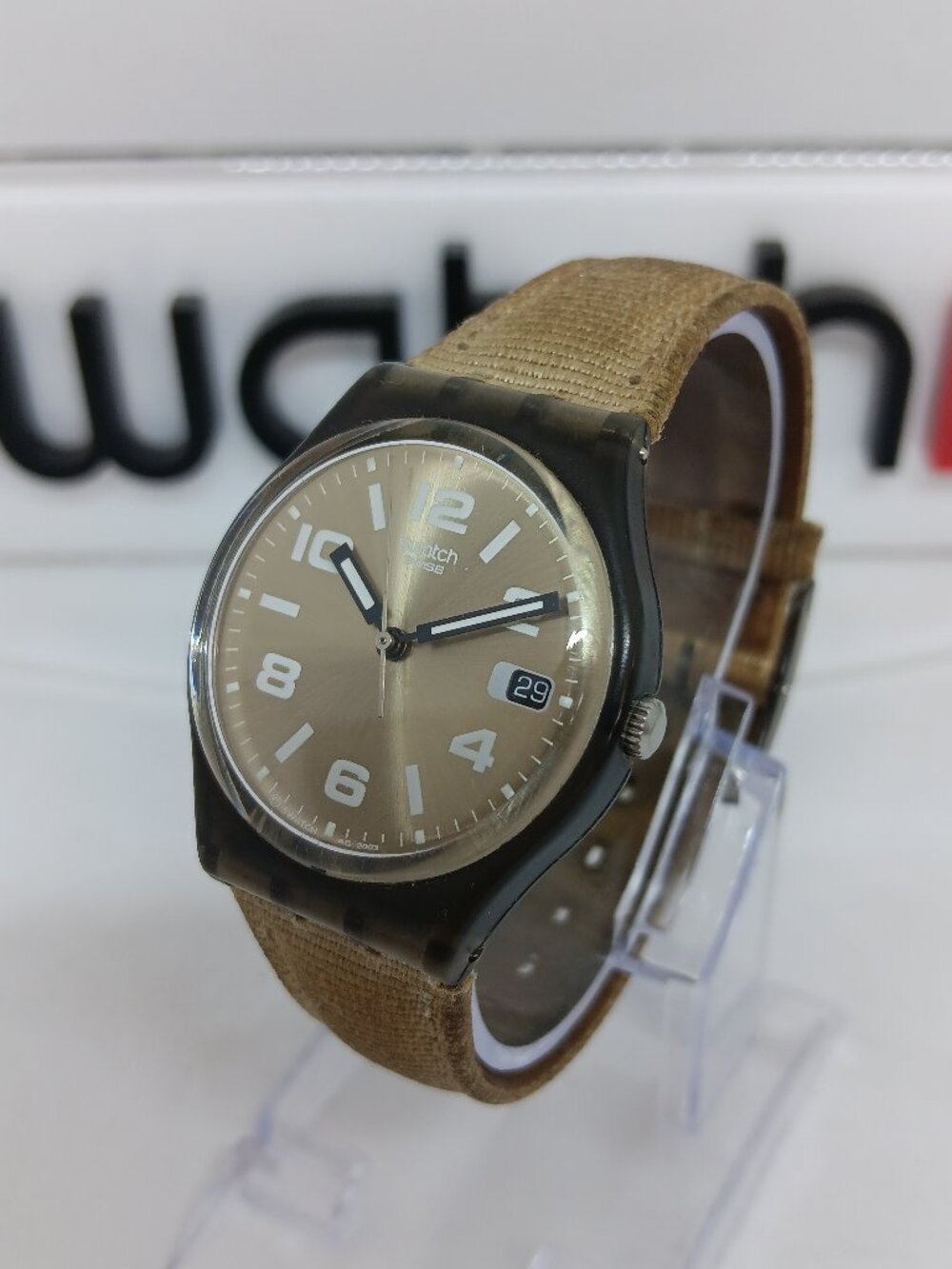 Swatch GM414 "Pampa's Rider" [2004] Unisex 34mm Swiss Quartz Date Watch NEW BATT